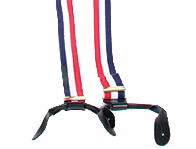 Women's 1800s Suspenders – Red White & Blue Y Back - Scully Rangewear 2 Women's 1800s Suspenders – Red White & Blue Y Back