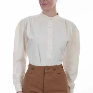 Women's brown canvas frontier pants