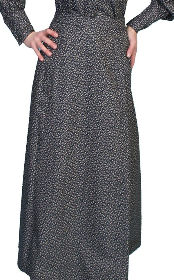 Scully Womens Long Cotton Navy Blue Prairie Dress Skirt