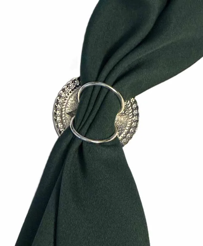 Two Tone Silver Gold Star Western Scarf Slide 2 Western Scarf Slide