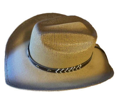 Kids Tan Twisted Straw Cowboy Hat