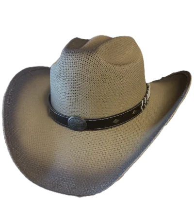 Kids Tan Twisted Straw Cowboy Hat