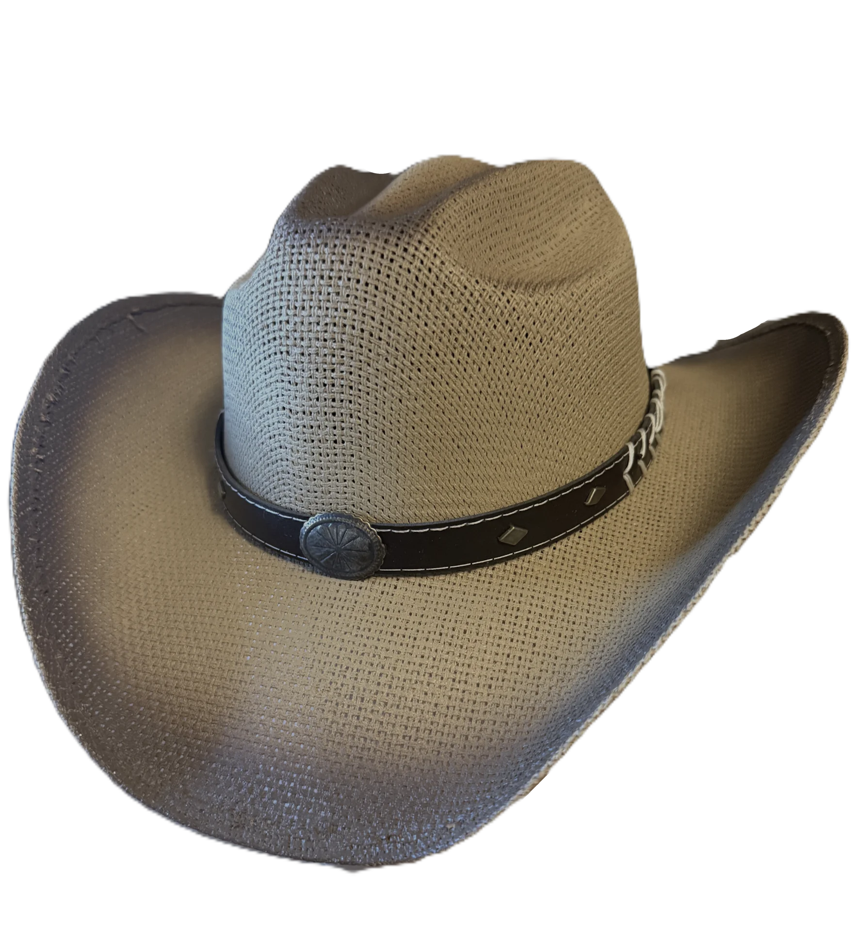 Kids Tan Twisted Straw Cowboy Hat