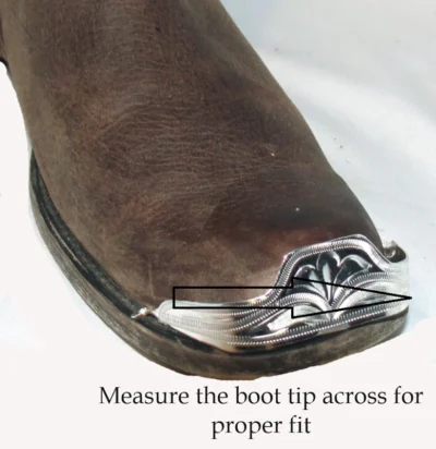 SQUARE TOE COWBOY BOOT TIPS