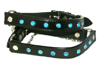 turquoise and leather cowboy boot chain