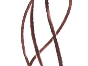 36 inches leather bolo in brown on white background