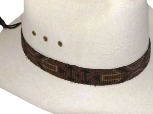 arrowhead beaded horsehair cowboy hat band