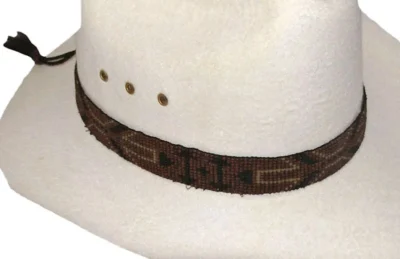 arrowhead beaded horsehair cowboy hat band