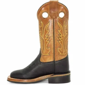 Tan Canyon Goat leather buckaroo boots