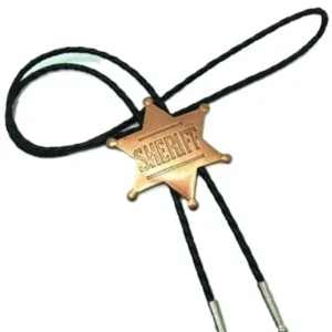sheriff's badge bolo tie