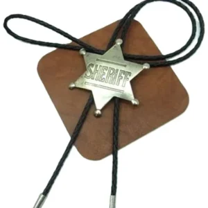 sheriff's badge bolo tie