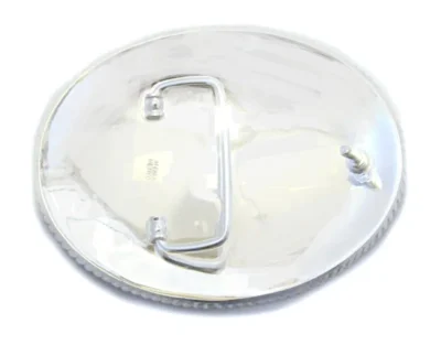 silver plated belt buckle
