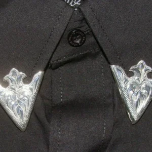 Sterling laser etched collar tips