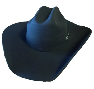 4x black wool cowboy hat