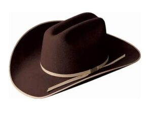 Chocolate wool Adobe cowboy hat by Eddy Bros of Bailey hats