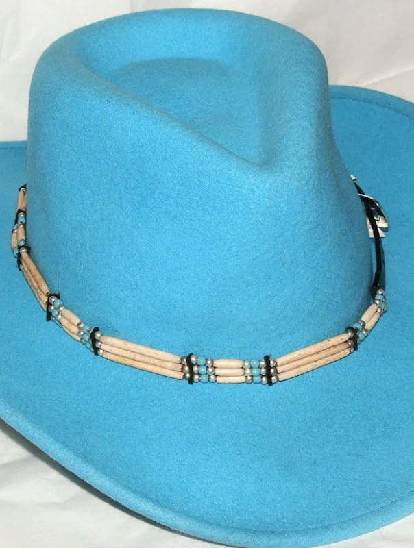 Cowboy Hat Band with Spiderweb Turquoise in Sterling Silver – Folks On The  Edge