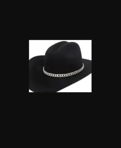 3 Row Large Sterling Rhinestone Cowboy Hat Band <ul style="list-style: square inside none;"> <li>Center row is large rhinestones</li> <li>Adjustable to any hat size</li> <li>1/2" Wide</li> <li>Sterling Silver Plated</li> </ul>   •