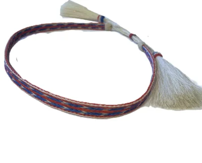 patriotic usa horse hair cowboy hat band