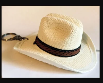 cowboy hat key ring