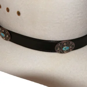leather cowboy hat band