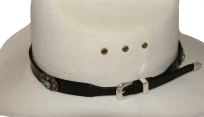 leather cowboy hat band