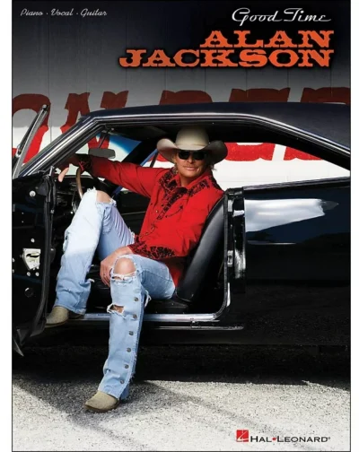 Alan Jackson's good time wearing a Alan Jackson "Good Time" Mens Red western shirt by Scully.
