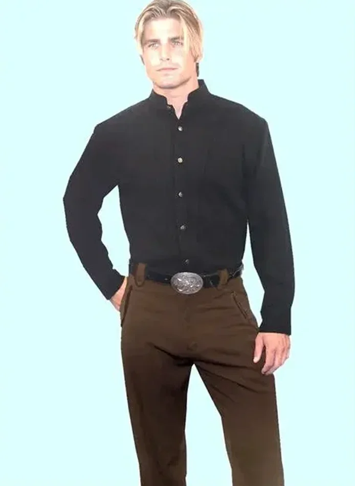men's frontier striped old west pants