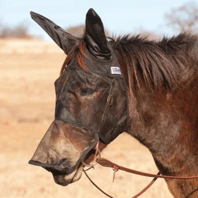 Cashel Quiet Ride Long Mule Ears Horseback Riding Fly Mask