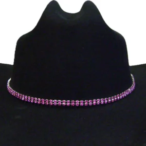 hot pink rhinestone cowboy hat band