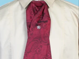 old west silk tie