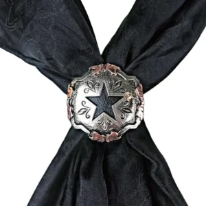 Silver Western scarf slide