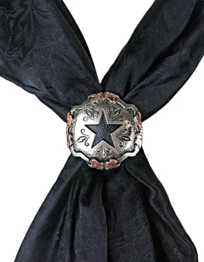 Silver Western scarf slide