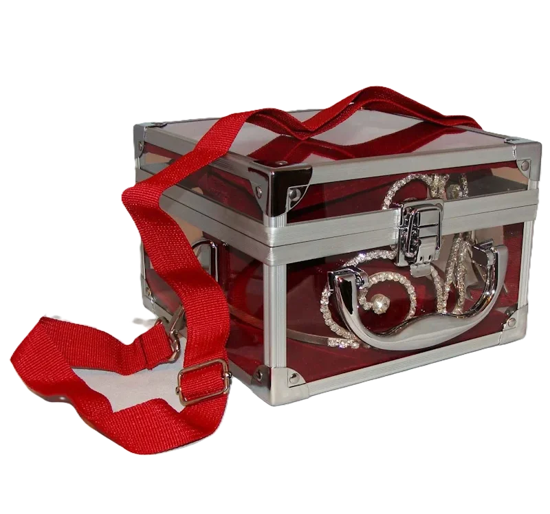 Cowboy Hat Tiara Crown Travel Carry Case