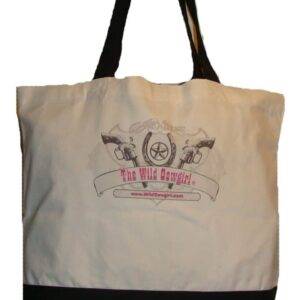 The White Cowgirl bag with black handle