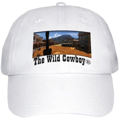 The White Cowgirl white P cap image