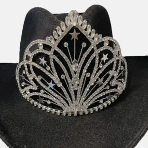 Cowgirl hat crown rhinestone tiara