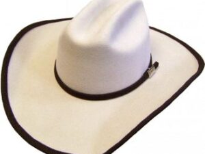 Brown Fabric Bounded Edge with Matching Hat Band