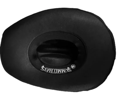 black felt cowboy hat