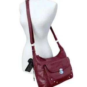 leather concealed carry handbag
