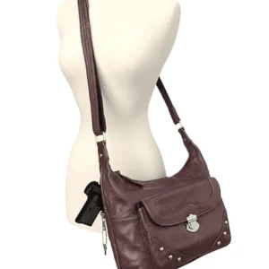 leather concealed carry handbag