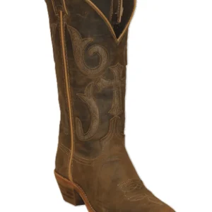 USA MADE Women's Western Cross Brown Leather Cowboy Boots