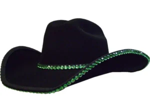 Double Row Rhinestone Cowboy hat band Bounded Edge