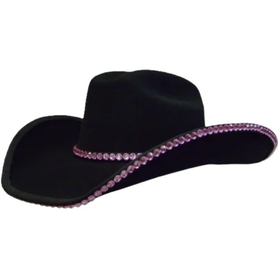 Double Row Rhinestone Cowboy hat band Bounded Edge