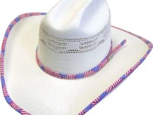 usa flag red white blue patriotic cowboy hat band