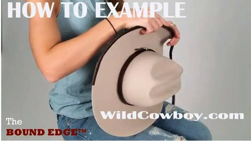 DIY Cowboy Hat Makeover Kit - Brown Bounded Edge & Hat Band Set 2 Brown DIY Cowboy Hat Makeover Kit with Bounded Edge and Hat Band