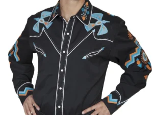 Men's Embroidered Western Shirts