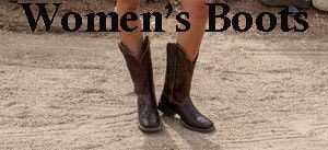 A woman in a pair of cowboy boots.