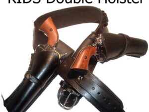Kids Antique Leather Double Gun Holster Product Image