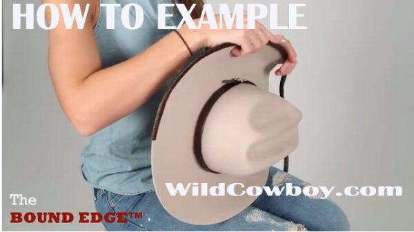 How to embellish the wild cowboy bound edges with Double Row Clear Rhinestone Bounded Edge with Matching Hat Band edges for cowboy hats.