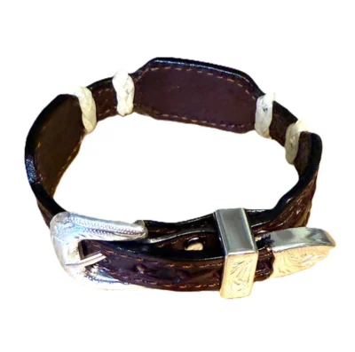 leather rawhide western bracelets